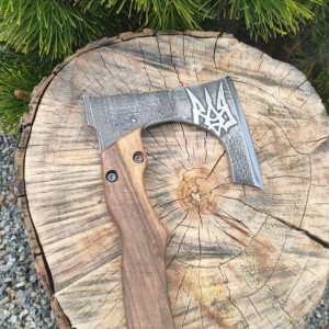 BLADE II сокира ручної роботи майстра Сергія Дитюка, Сталь - У8 інструментальна 54-58 HRC. Photo 3